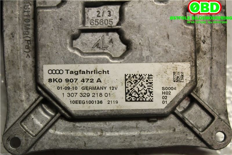 Styreenhet xenon/ballast til Audi A4 2007-2014 (Type IV) (B8) (B8) (AUDI|8K0 907 472 A|1307329218|8K0907472A)