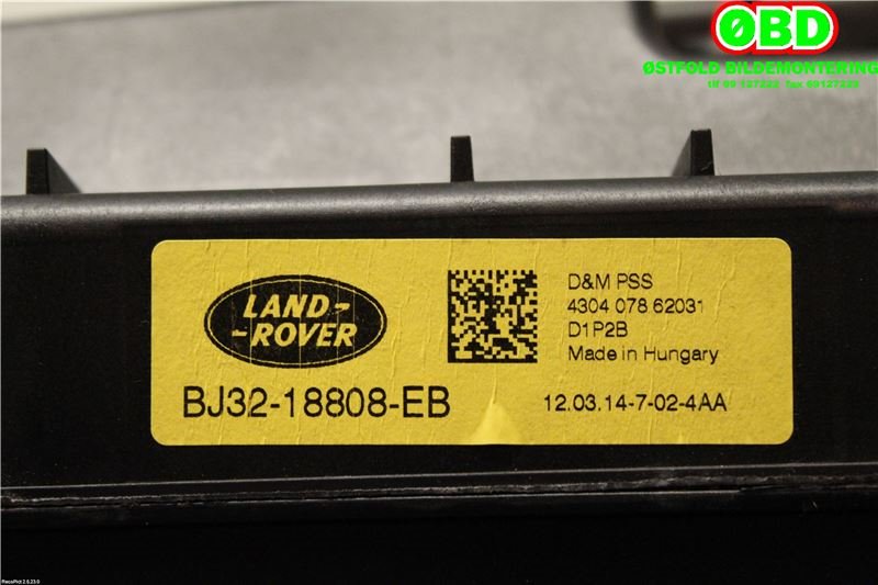 Bilstereo diverse til Land Rover Range Rover, Evoque 2011-2019 (Type I) (LAND-ROVER|LR025879||BJ3218808EB)
