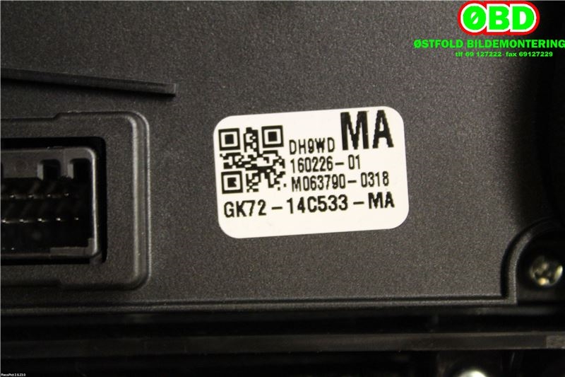 Varmeapparat betjening til Land Rover Discovery Sport 2015-2019 (Fase 1)  (LAND-ROVER|LR079453|LR094400|FK7214B596CJ)