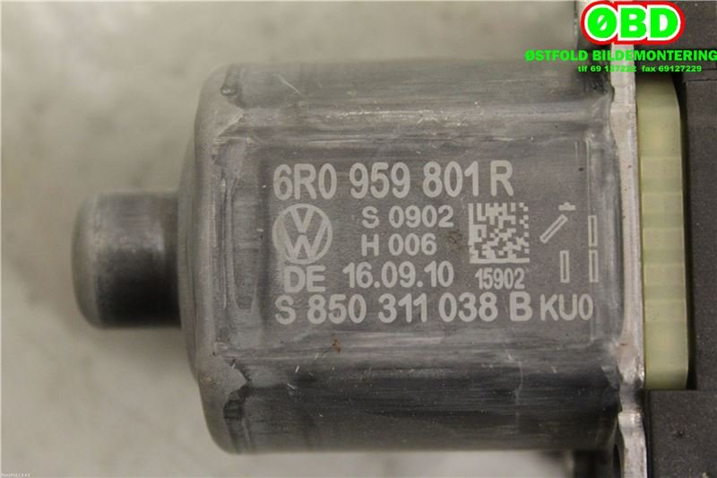 Ruteheis venstre foran til VW Polo 2009-2014 (Type V, Fase 1)  (VOLKSWAGEN|6R0 959 801 DJ||6R0959801R)