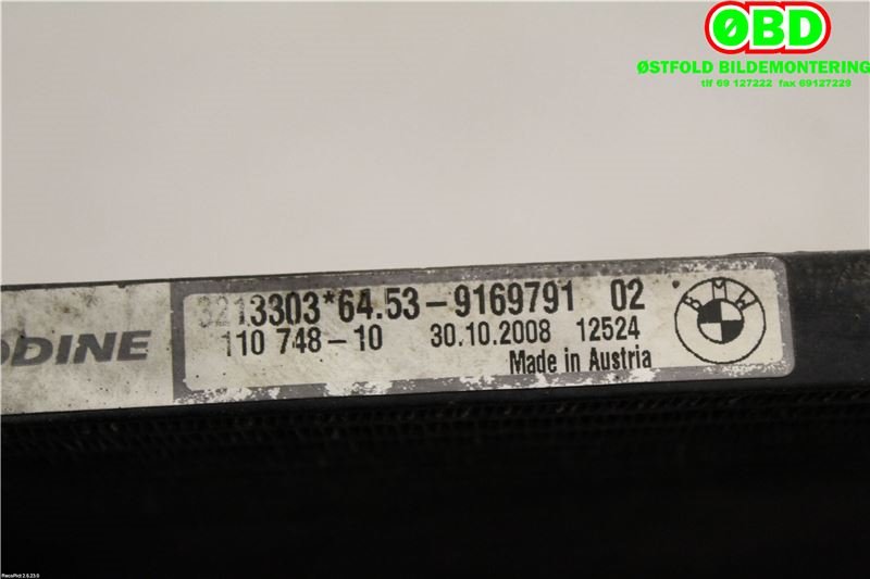 Aircondition radiator til BMW 3-Serie 2005-2011 (E90/E91/E92/E93) (E90/E91/E92/E93) (BMW|64539229022||64539169791)