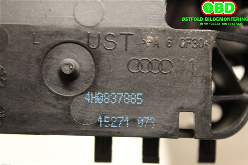 Dørhåndtak utv venstre bak til Audi A6 2011-2014 (Type IV, Fase 1) (C7) (C7) (AUDI|4H0 837 205||4H0837885)