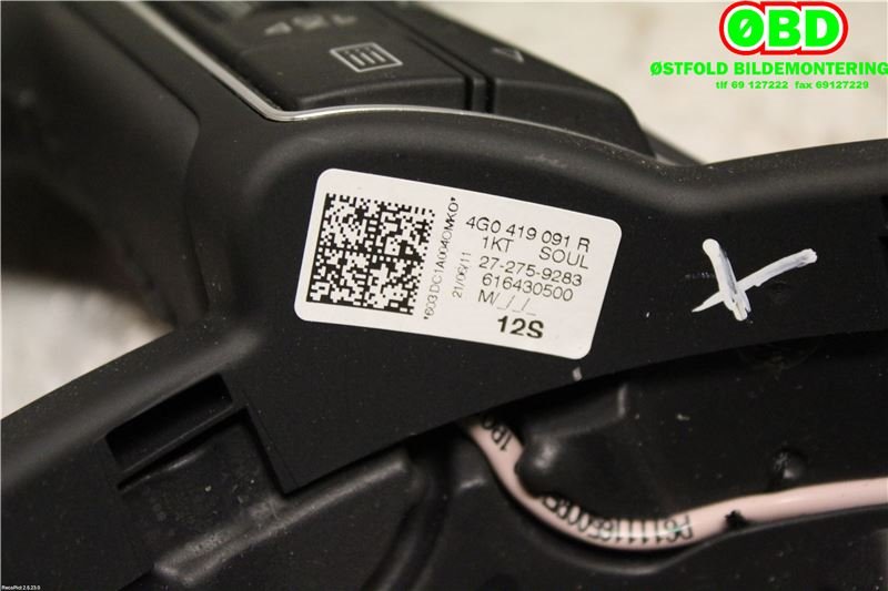 Ratt til Audi A6 2011-2014 (Type IV, Fase 1) (C7) (C7) (AUDI|4G0 419 091 BD||4G0419091R)