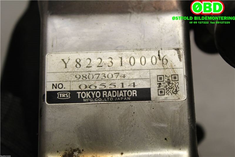EGR-kjøler til Opel Astra J 2010-2015  (OPEL|98073074|851019)