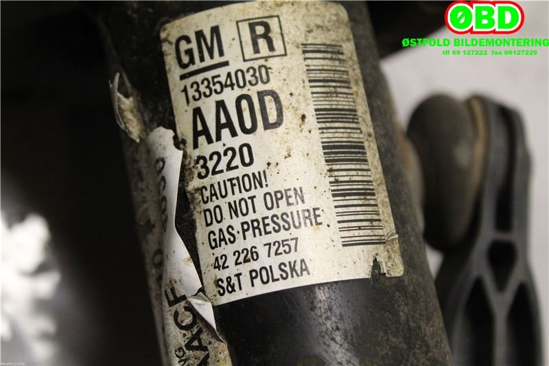 Fjærbein høyre foran til Opel Astra J 2010-2015 (OPEL|13474018|345147|13354030)