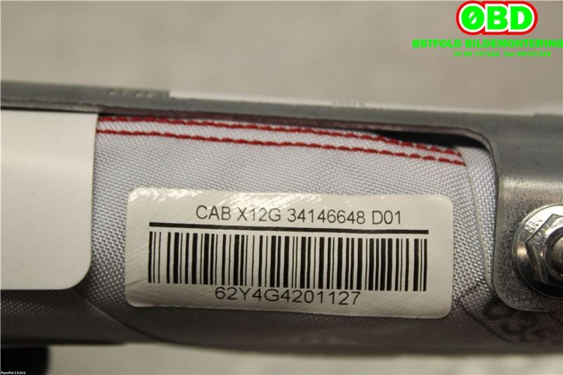 Airbag gardin høyre til Nissan Leaf 2011-2017 (Type I)  (NISSAN|985P03NL5A|)