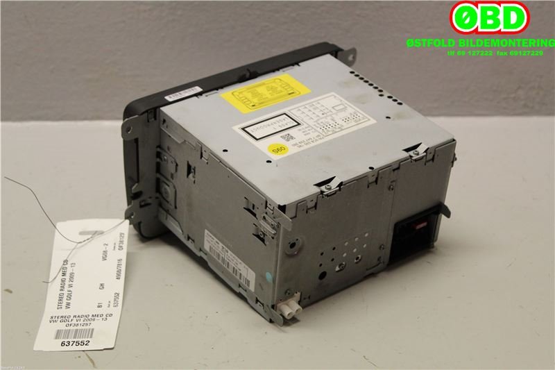 Bilstereo navigasjon til VW Golf VI 2008-2012  (VOLKSWAGEN|3C8 057 195  X||3C8035195)