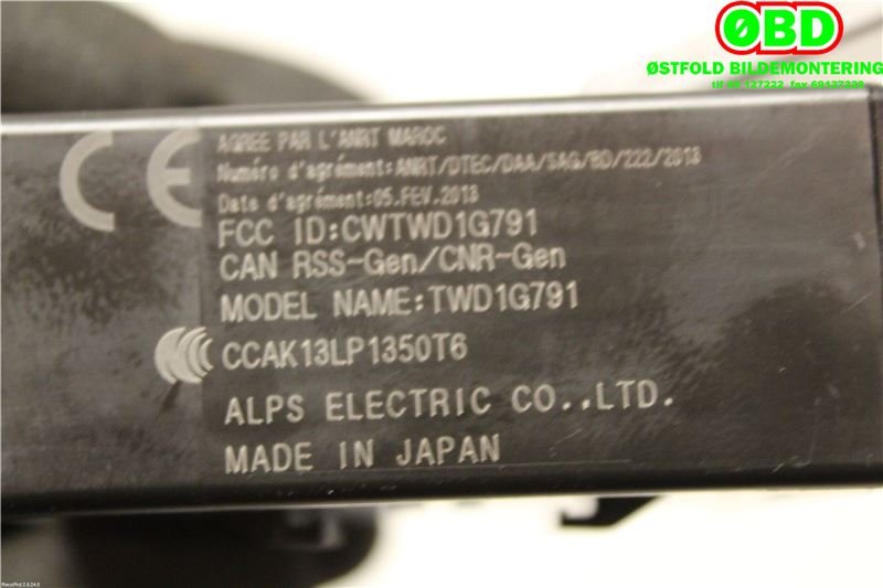 Styreenhet diverse til Nissan Leaf 2011-2017 (Type I)  (NISSAN|407404NF0A|TWD1G791|)