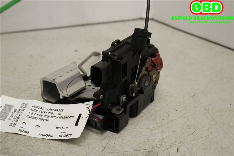 Låsekasse høyre foran til Audi A4 2001-2004 (Type II) (B6) (B6) (AUDI|8E1 837 016 C|)