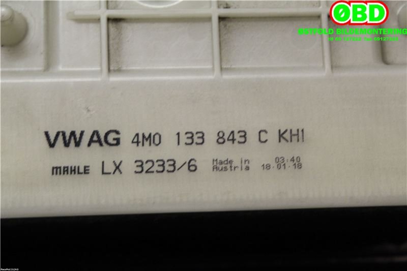 Luftfilterboks til Audi Q7 2015-->> (Type II) (AUDI|4M0 133 837|)