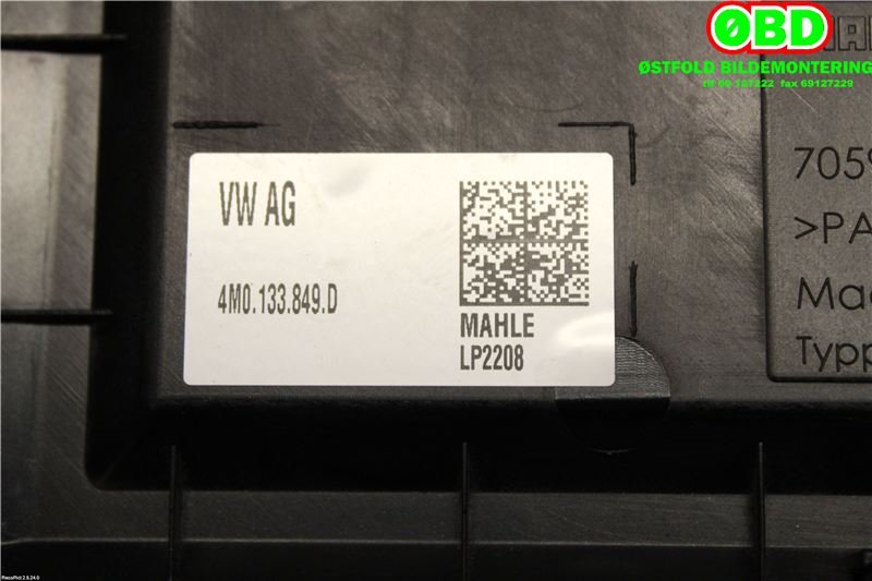 Motordeksel over motor til Audi Q7 2015-->> (Type II) (AUDI|4M0 133 849|4M0 133 849 AA|4M0133849D)