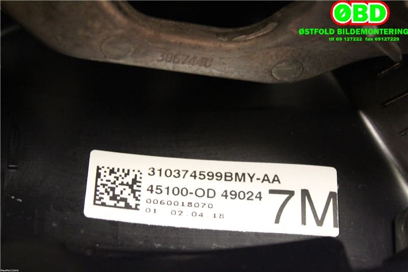 Ratt til Toyota Yaris 2014-2020 (Type III, Fase 2) (TOYOTA YARIS HYBRID||451000D49024)