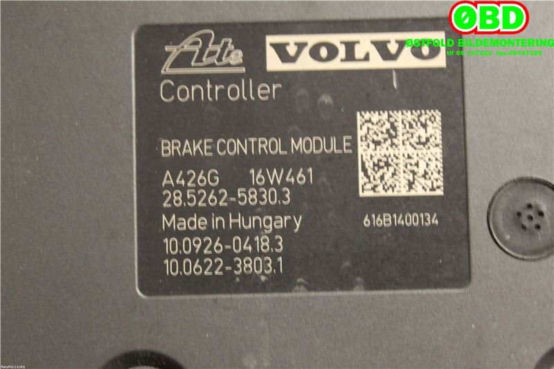 ABS sentral til Volvo V60/V60 CC 2013-2018 (Type I, Fase 2)  (VOLVO|31423350||31423348)