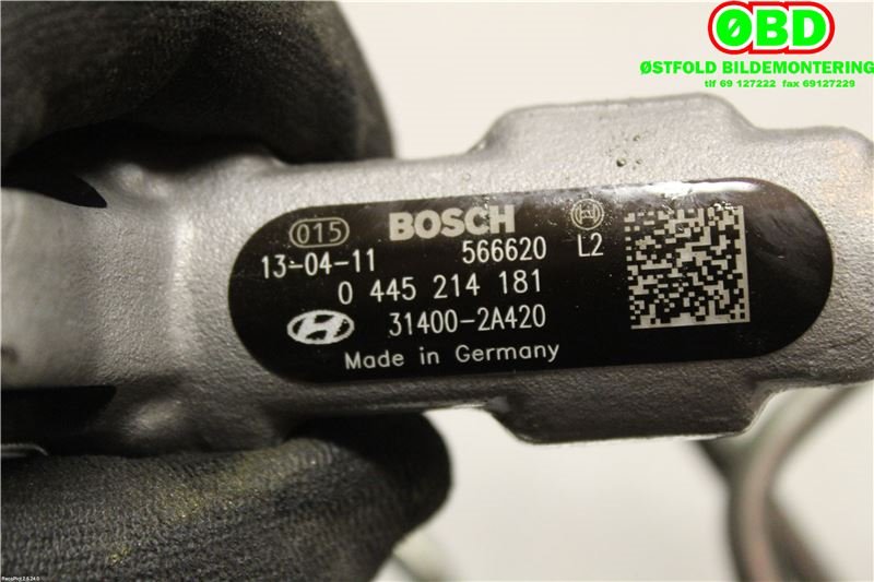 Dyseskinne (fuelrail) til Kia Sportage 2010-2016 (Type III)  (KIA|314002A420|0445214181)