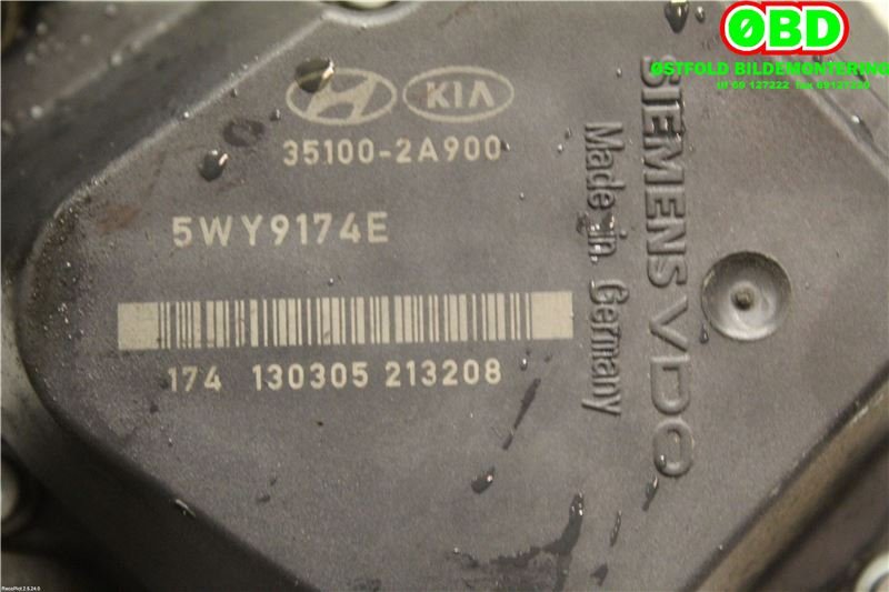 Spjeldhus til Kia Sportage 2010-2016 (Type III)  (KIA|351002A900|5WY9174E)