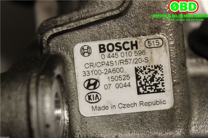 Dieselpumpe til Kia Sportage 2010-2016 (Type III) (KIA|331002A600|0445010596)