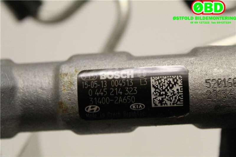 Dyseskinne (fuelrail) til Kia Sportage 2010-2016 (Type III)  (KIA|314002A650|0445214323)