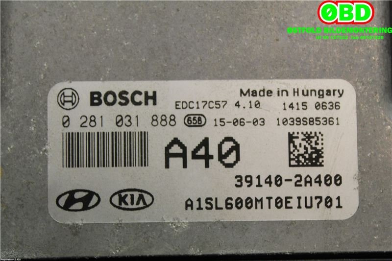 Styreenhet motor til Kia Sportage 2010-2016 (Type III) (KIA|391402A400|0281031888)