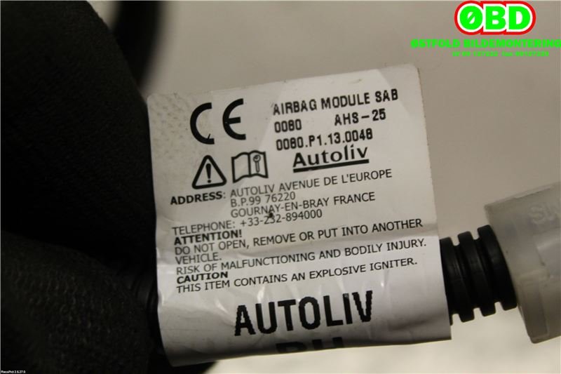 Airbag sidepute høyre til Kia Sportage 2010-2016 (Type III) (KIA|)