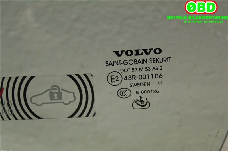 Siderute venstre foran til Volvo V60 2010-2013 (Type I, Fase 1)  (VOLVO|31385412|)
