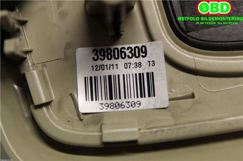 Taklyspanel til Volvo V60 2010-2013 (Type I, Fase 1) (VOLVO||39806309)