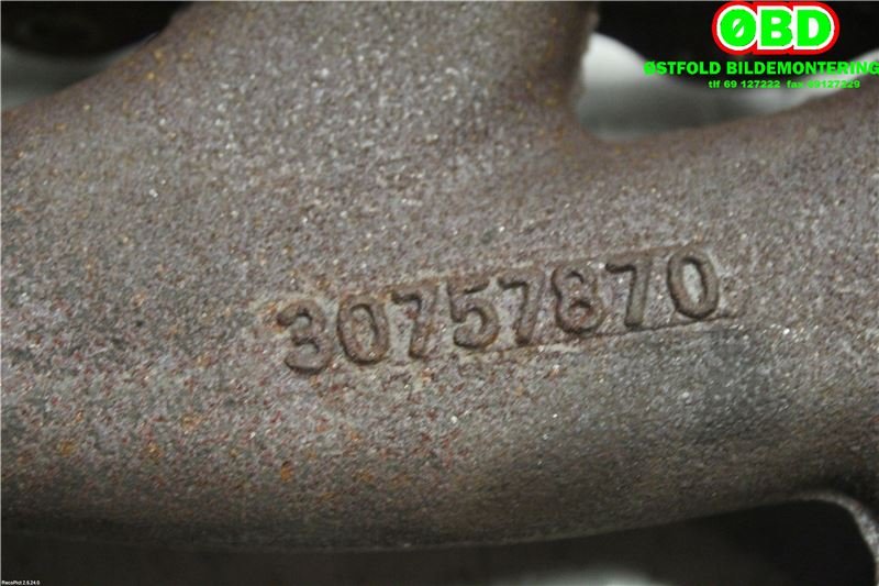 Manifold eksos til Volvo V60 2010-2013 (Type I, Fase 1)  (VOLVO|30757870|)