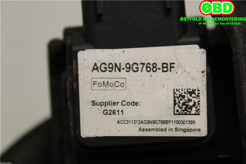 Sensor radar til Volvo V60 2010-2013 (Type I, Fase 1)  (VOLVO|31678089||AG9N9G768BF)