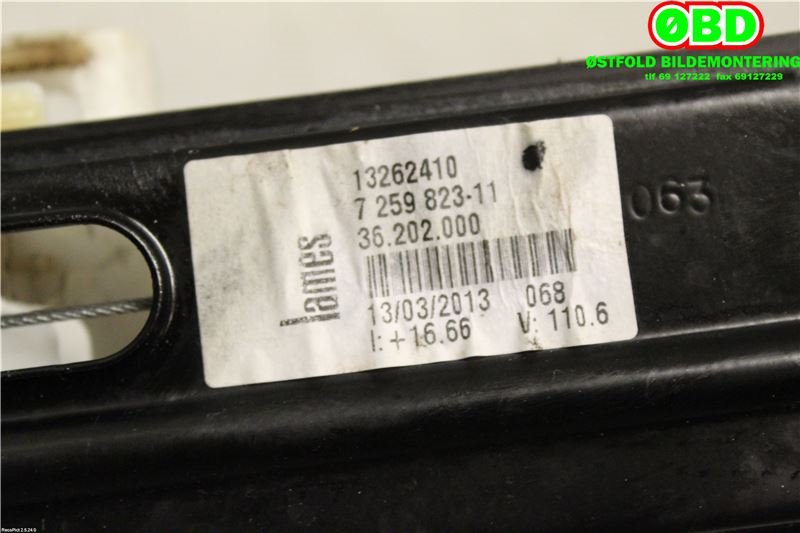 Ruteheis venstre foran til BMW 3-Serie 2012-2018 (F30/F31/F34) (F30/F31/F34) (BMW|51 33 7 281 885|)
