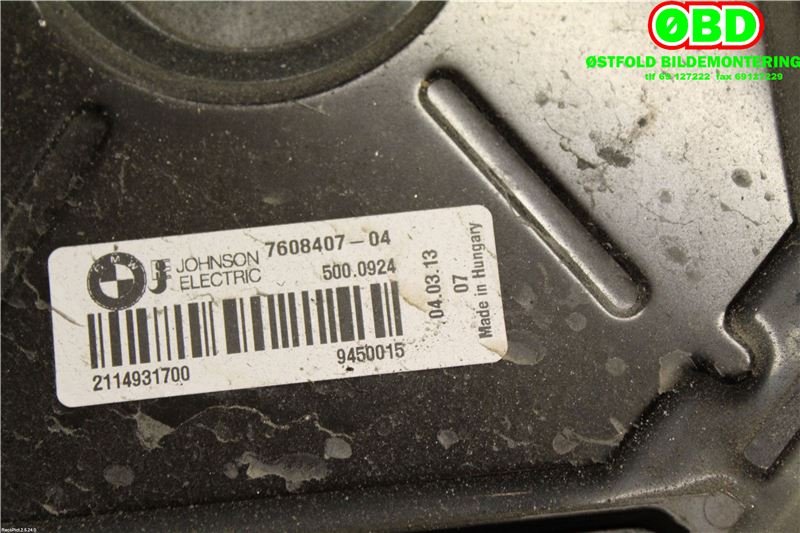 Kjølevifte til BMW 3-Serie 2012-2018 (F30/F31/F34) (F30/F31/F34) (BMW|17 42 7 640 508|)