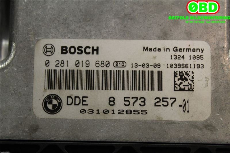 Styreenhet motor til BMW 3-Serie 2012-2018 (F30/F31/F34) (F30/F31/F34) (BMW|13 61 8 576 333|0281019680|)
