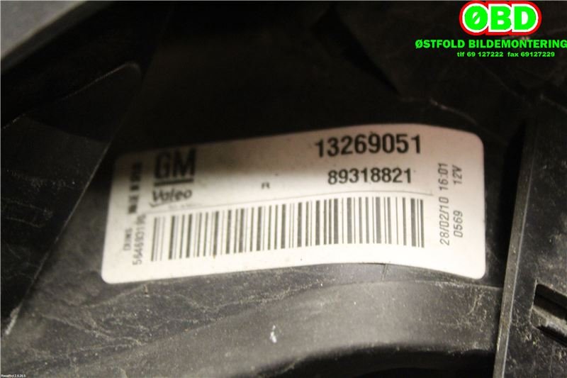 Baklykt høyre til Opel Corsa D 2006-2014  (OPEL|93190951|1222535|13269051)