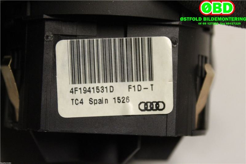 Bryter lys til Audi A6, Allroad 2006-2008 (Type II, Fase 1) (C6) (C6) (AUDI|4F1 941 531 E||4F1941531D)