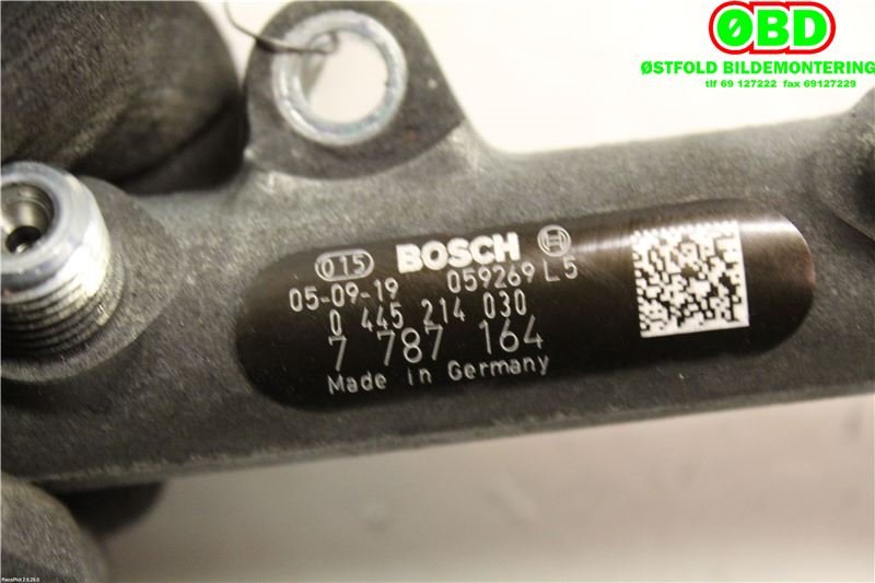Dyseskinne (fuelrail) til BMW 3-Serie 2005-2011 (E90/E91/E92/E93) (E90/E91/E92/E93) (BMW|13 53 7 805 725|0445214030|7787164)