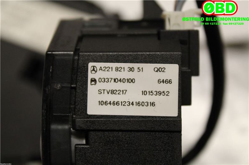 Bryter diverse til Mercedes S-Klasse 2005-2013 (W221) (W221) (MERCEDES|A 221 870 76 51|A 221 870 92 58|2218707651)