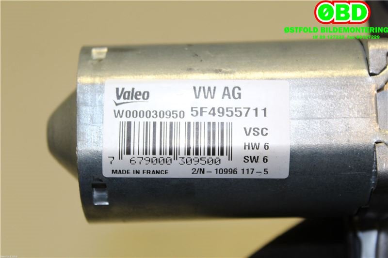 Viskermotor bakrute til Škoda Octavia 2013-2016 (Type III, Fase 1)  (SKODA|5F4 955 711|5F4 955 711 A|5F4955711)