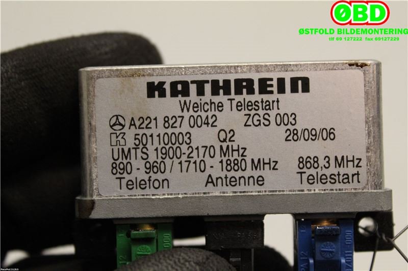 Antenne forsterker til Mercedes S-Klasse 2005-2013 (W221) (W221) (MERCEDES|A 221 827 00 42||2218270042)