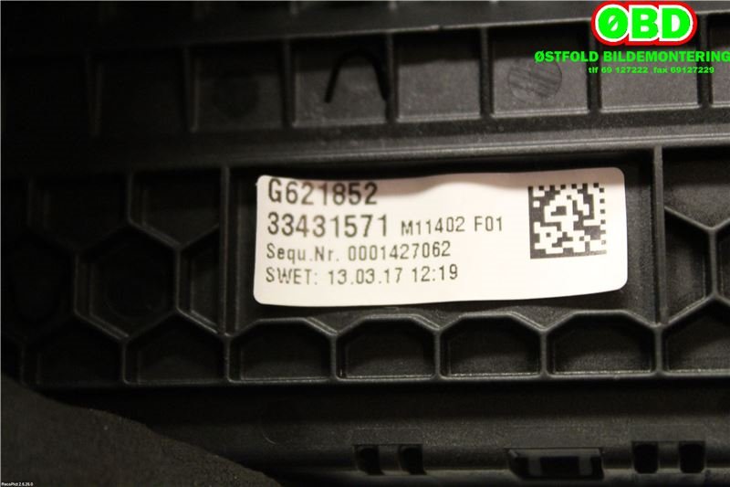Varmeapparat betjening til BMW 5-Serie 2017-->> (G30/G31) (G30/G31) (61 31 6 834 463||64116834435)
