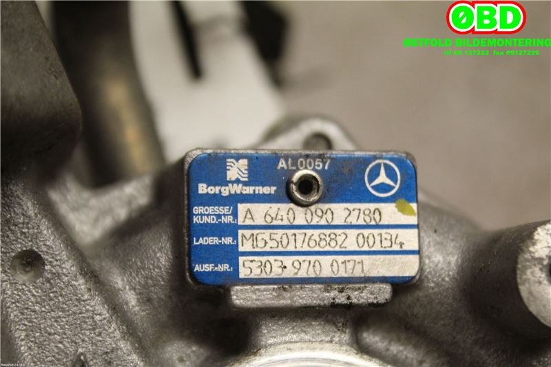 Turbo til Mercedes A-Klasse 2005-2012 (W169) (W169) (MERCEDES|A 640 090 27 80||6400902780)