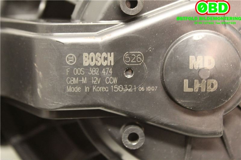 Varmeapparat motor til Hyundai i30 2012-2017 (Type II)  (HYUNDAI|971133X000|00S3B2474|)