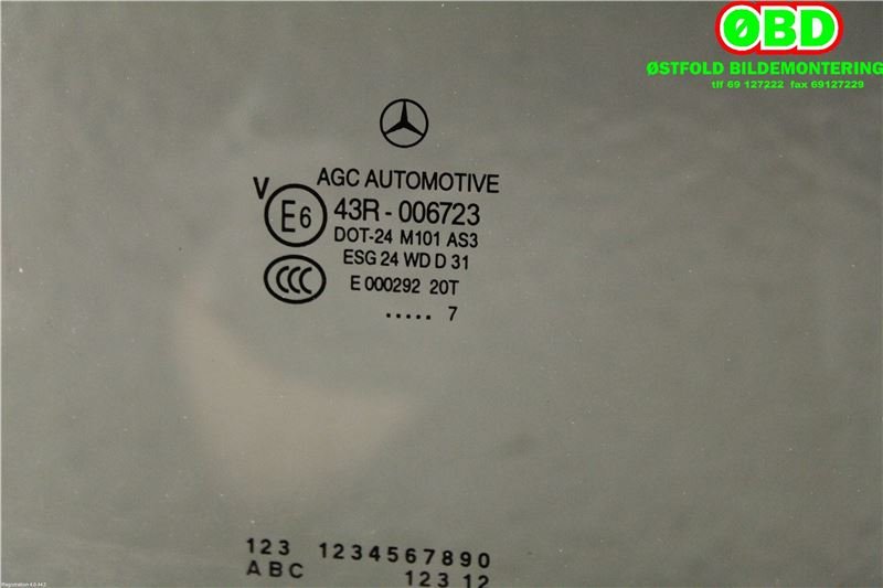 Siderute høyre bak til Mercedes B-Klasse 2011-2018 (W246) (W246) (MERCEDES|A 246 735 02 10|)