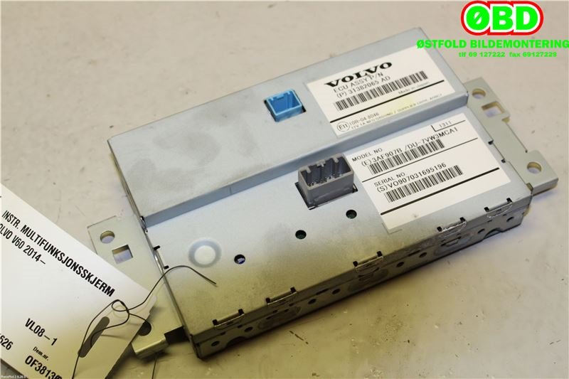 Instrument kjørecomputer til Volvo V60/V60 CC 2013-2018 (Type I, Fase 2)  (VOLVO||31382065AD)