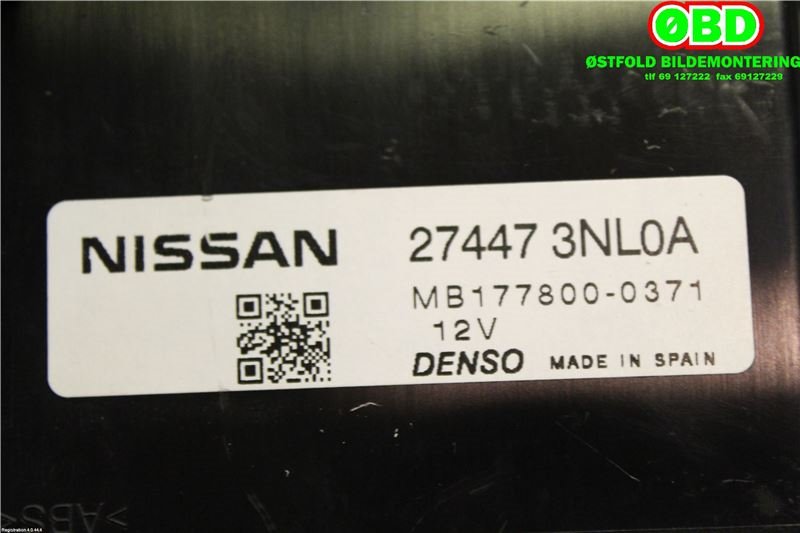 Styreenhet klima/aircondition til Nissan Leaf 2011-2017 (Type I)  (NISSAN|274473NL0A|)