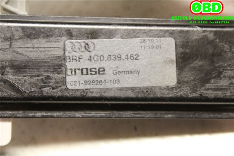 Ruteheis høyre bak til Audi A6 2011-2014 (Type IV, Fase 1) (C7) (C7) (AUDI|4G0 839 462||4G0839462)