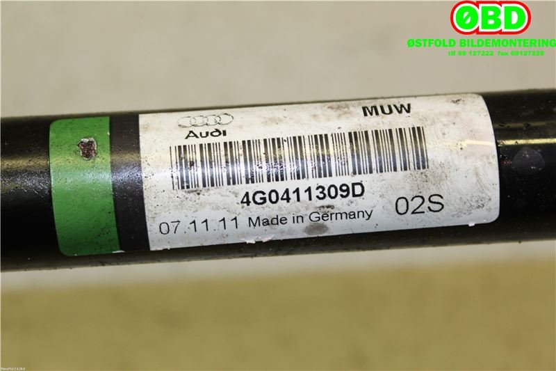 Stabilisatorstag foran til Audi A6 2011-2014 (Type IV, Fase 1) (C7) (C7) (AUDI|4G0 411 309 F||4G0411309D)