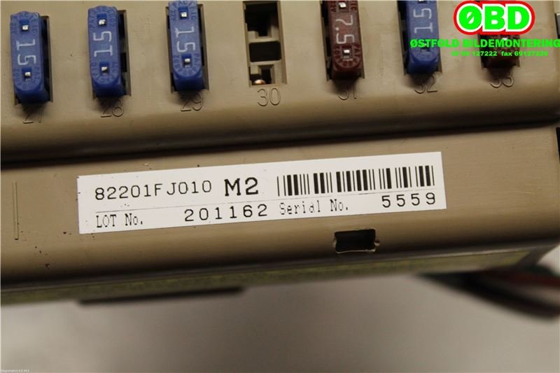 Sikringsboks til Subaru XV 2012-2017 (Type I)  (SUBARU|82201FJ010|)