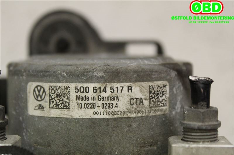 ABS sentral til Audi A3 2012-2016 (Type III, Fase 1)  (AUDI|5Q0614517T||5Q0614517R)