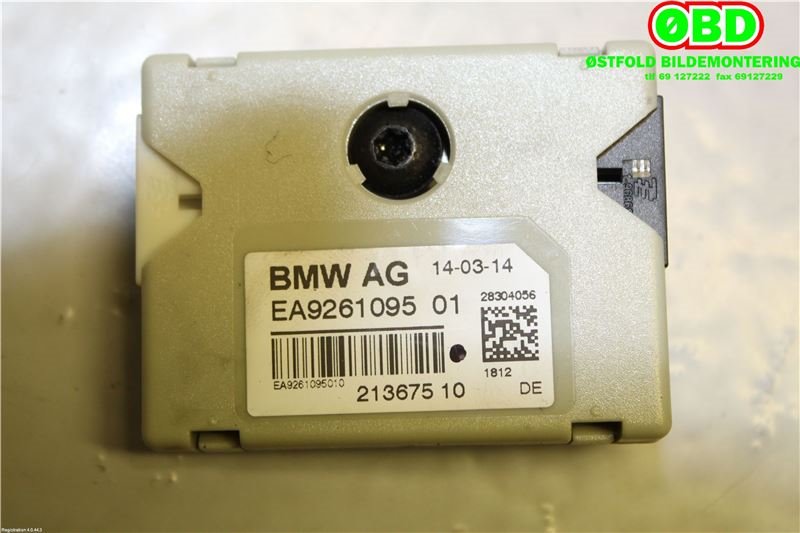 Antenne forsterker til BMW 5-Serie 2010-2017 (F10/F11) (F10/F11) (BMW|65 20 9 140 179|)