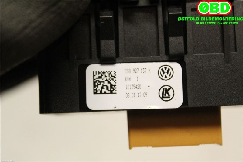 Bryter setevarme til VW E-Up 2013-2019  (VOLKSWAGEN|1S0 927 137 N||1S0927137N)