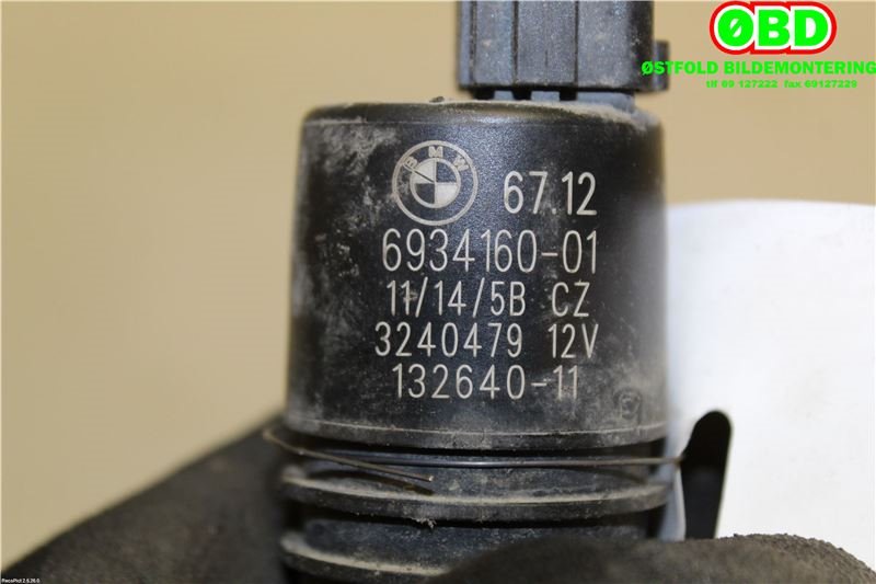 Spylerpumpe foran til BMW 5-Serie 2010-2017 (F10/F11) (F10/F11) (BMW|67 12 6 934 160||6934160)