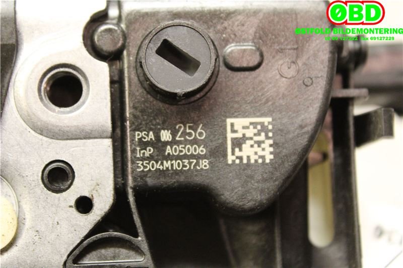 Låsekasse venstre foran til Peugeot 508 2011-2014 (Type I, Fase 1)  (PEUGEOT|9135 JJ|98 192 630 80|006256)
